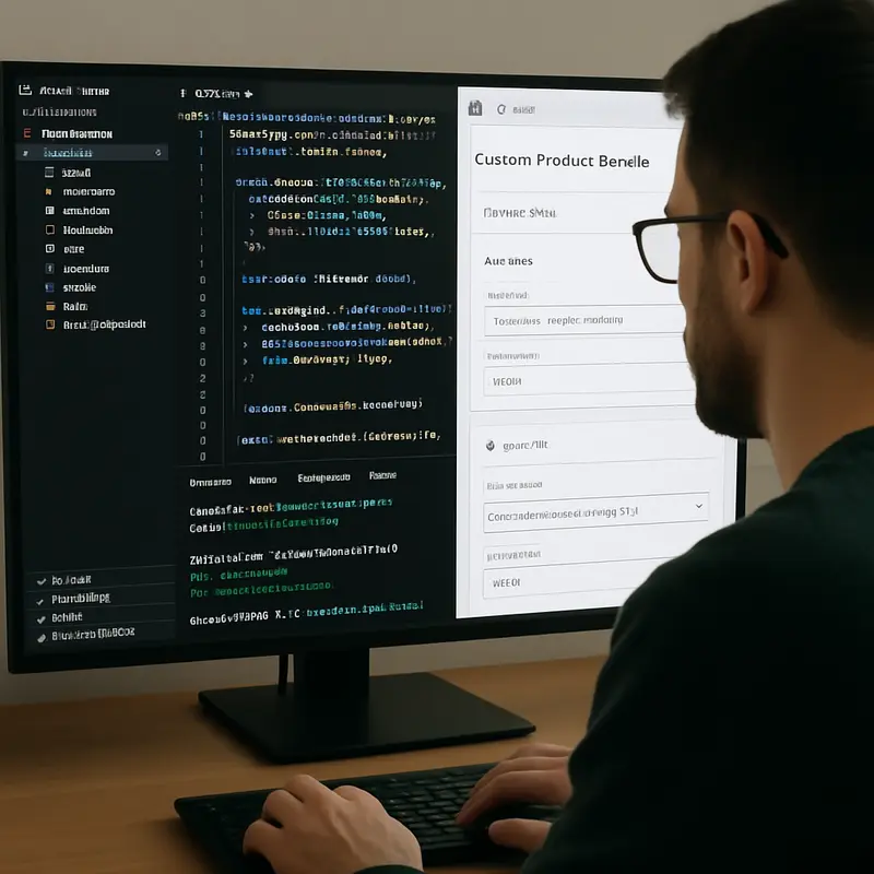 An overview of a merchant using Shopify Bundle Builder to elevate their product offerings.