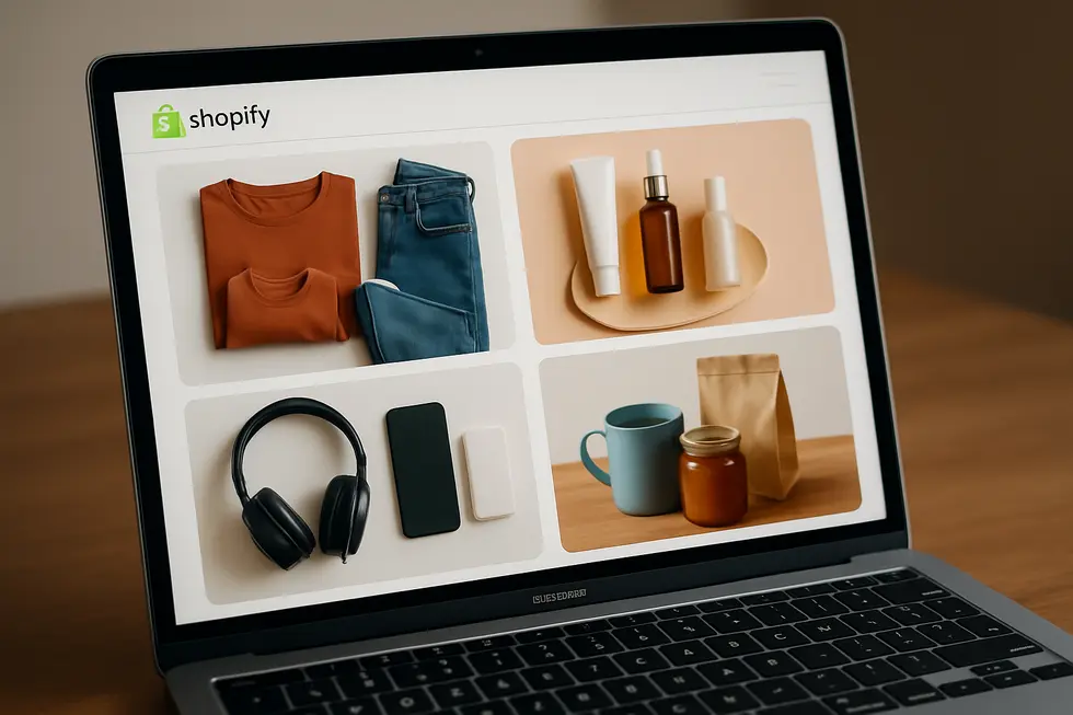 A vibrant image of a Shopify store offering diverse product bundles with a focus on customer engagement.